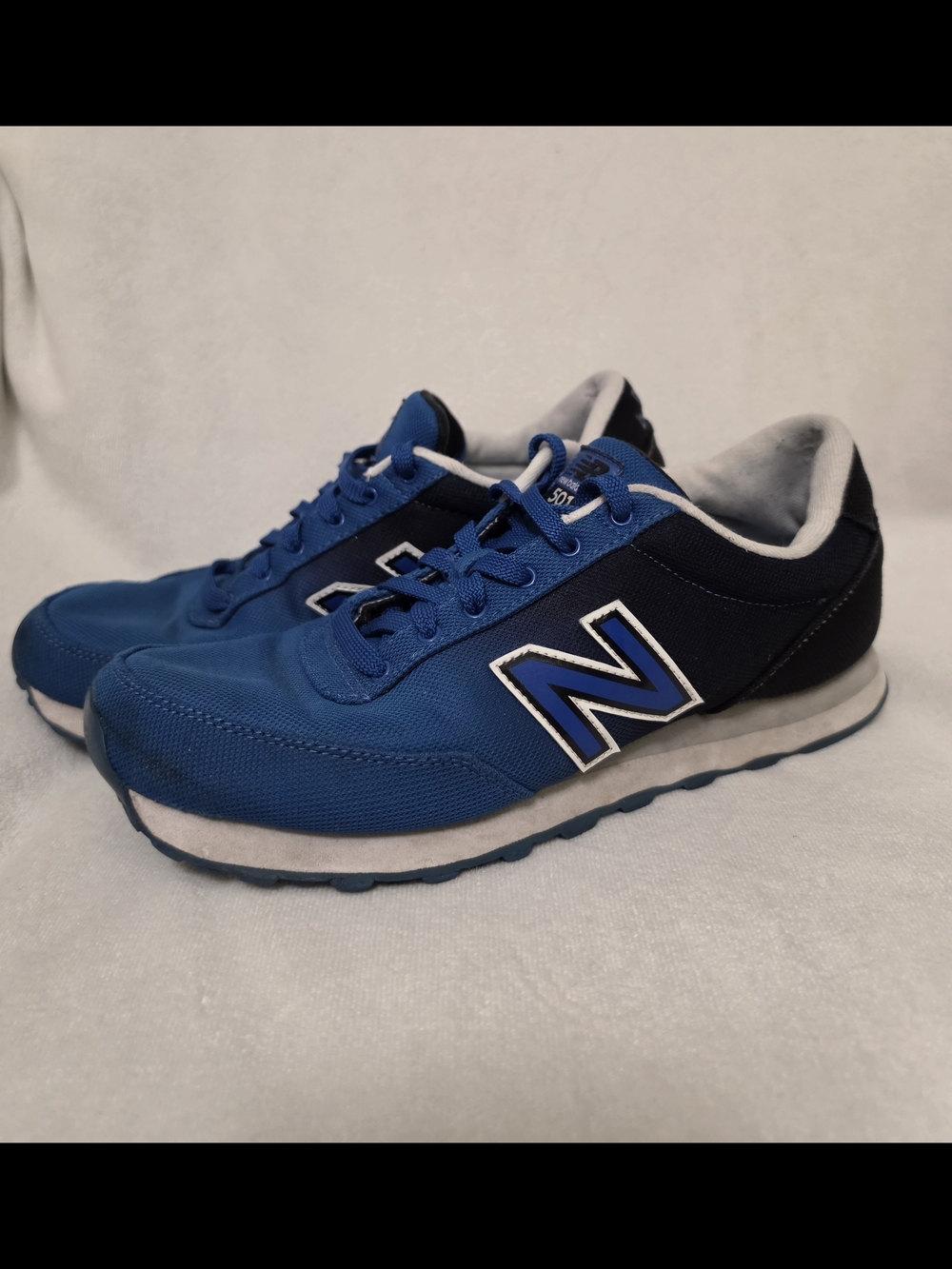 New Balance Blue Mesh & Navy Runner Sneakers